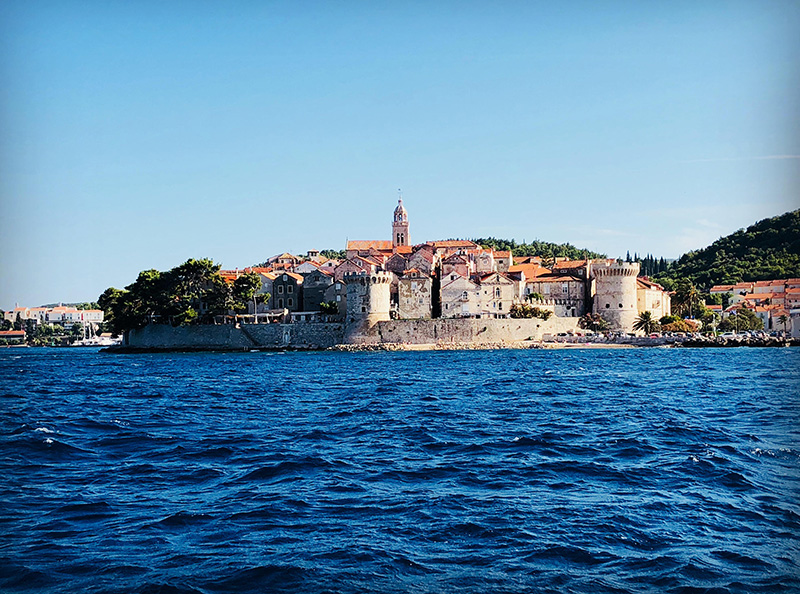 Korcula sailing boat